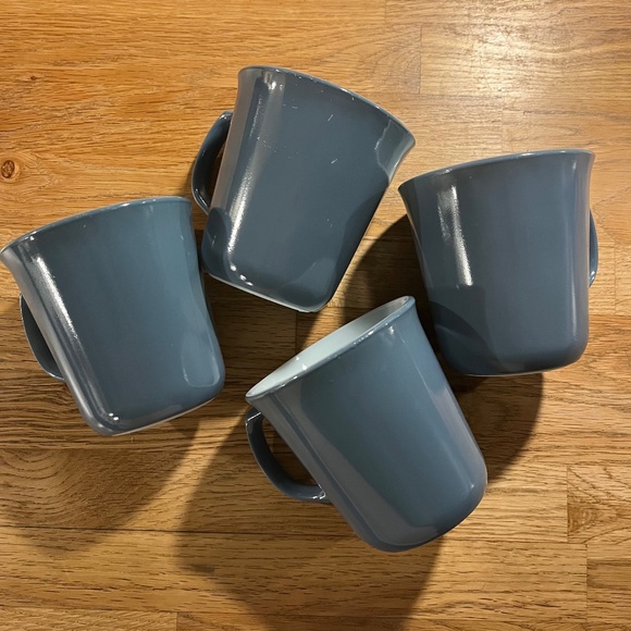 Pyrex cups - Set of 4 - Slate blue - Picture 1 of 6